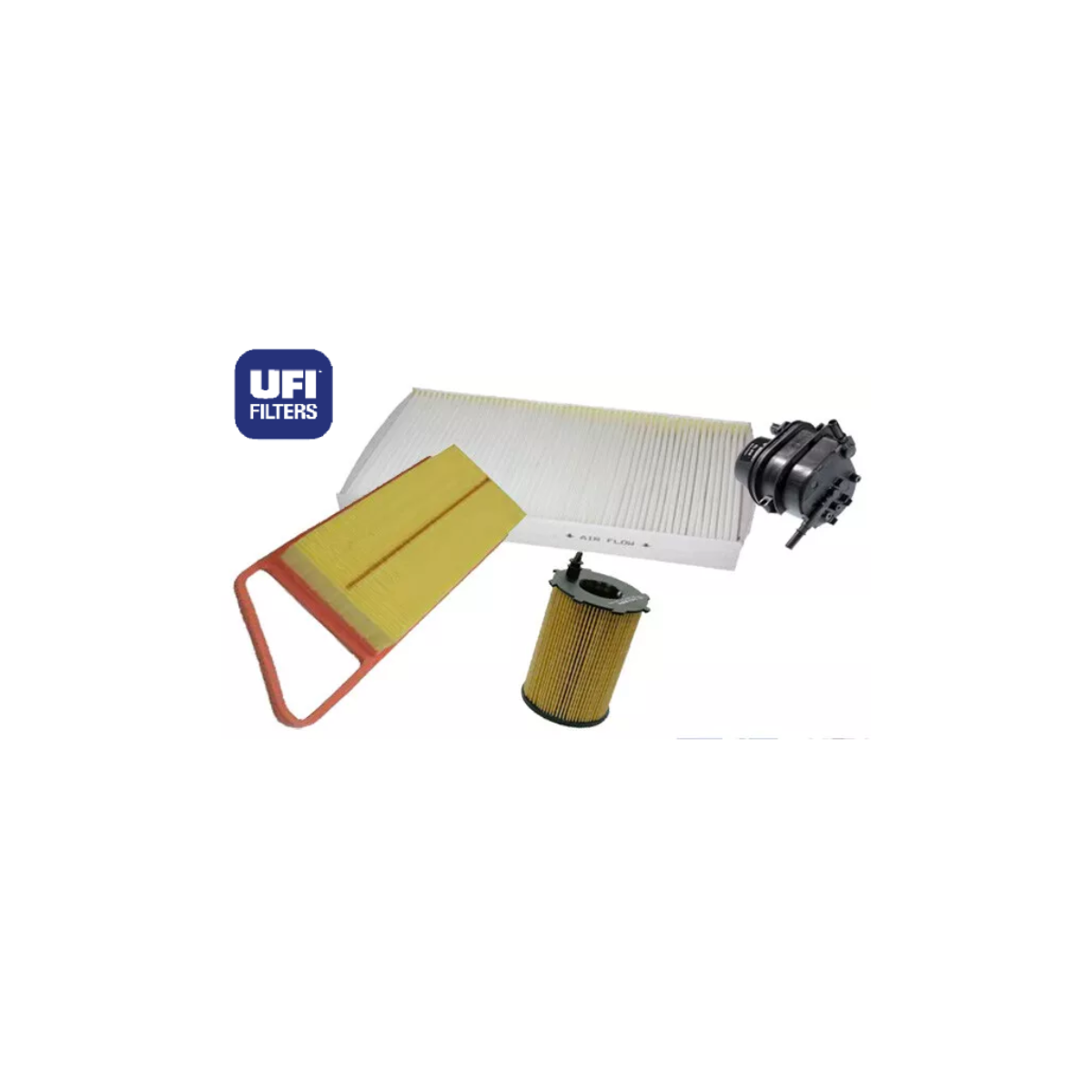 KIT FILTRI TAGLIANDO PEUGEOT CITROEN FORD 1.4 HDI UFI
