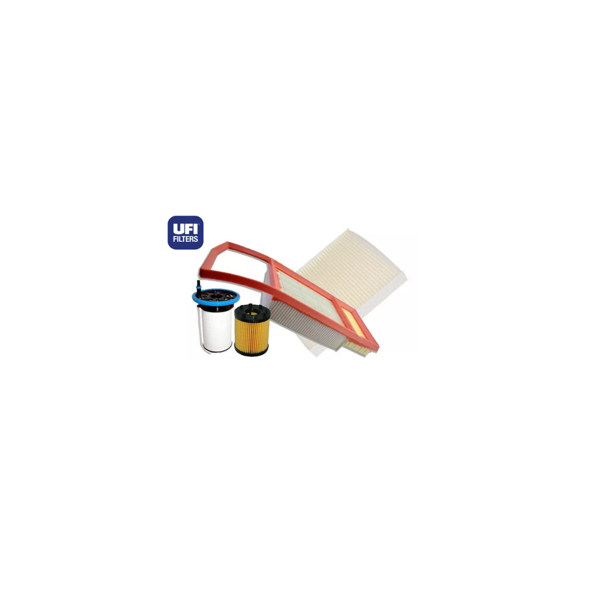 KIT FILTRI TAGLIANDO FIAT JEEP 1.6 MULTIJET UFI