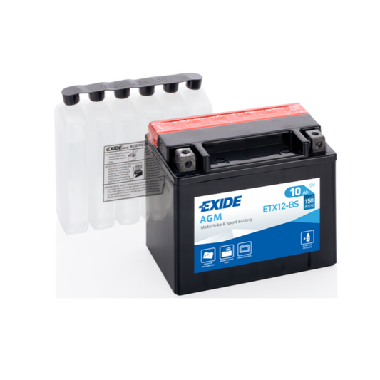 BATTERIA MOTO SCOOTER EXIDE ETX12-BS