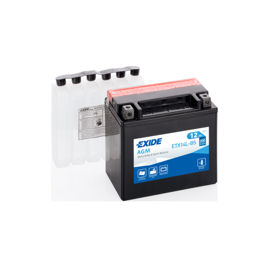 BATTERIA MOTO SCOOTER EXIDE ETX14L-BS