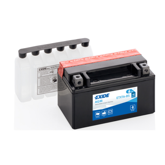 BATTERIA MOTO SCOOTER EXIDE ETX7A-BS