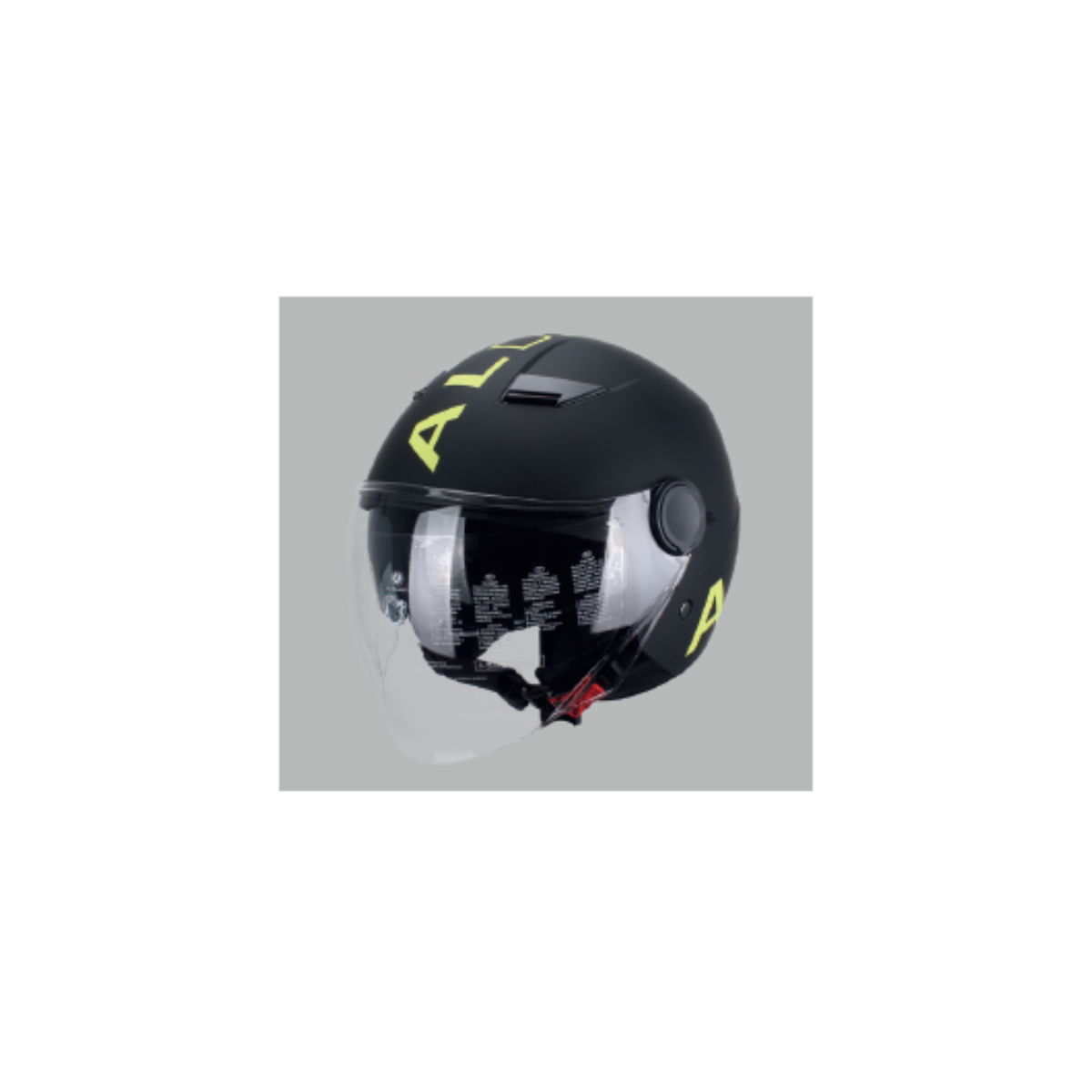 Casco Jet Moto Retrò - Grafica Stella, Nero E Giallo, Leggero E Approvato DOT - Foto 2